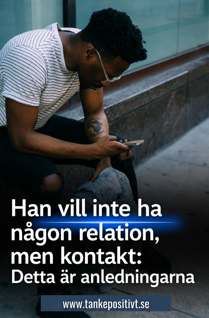 Han vill inte ha ett förhållande men vill ha kontakt: 13 möjliga skäl