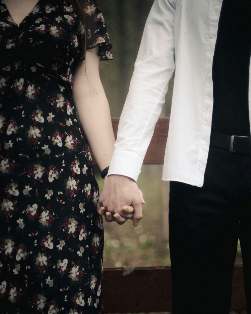 Two people holding hands outdoors. photo &ndash; Free Couple Image ...