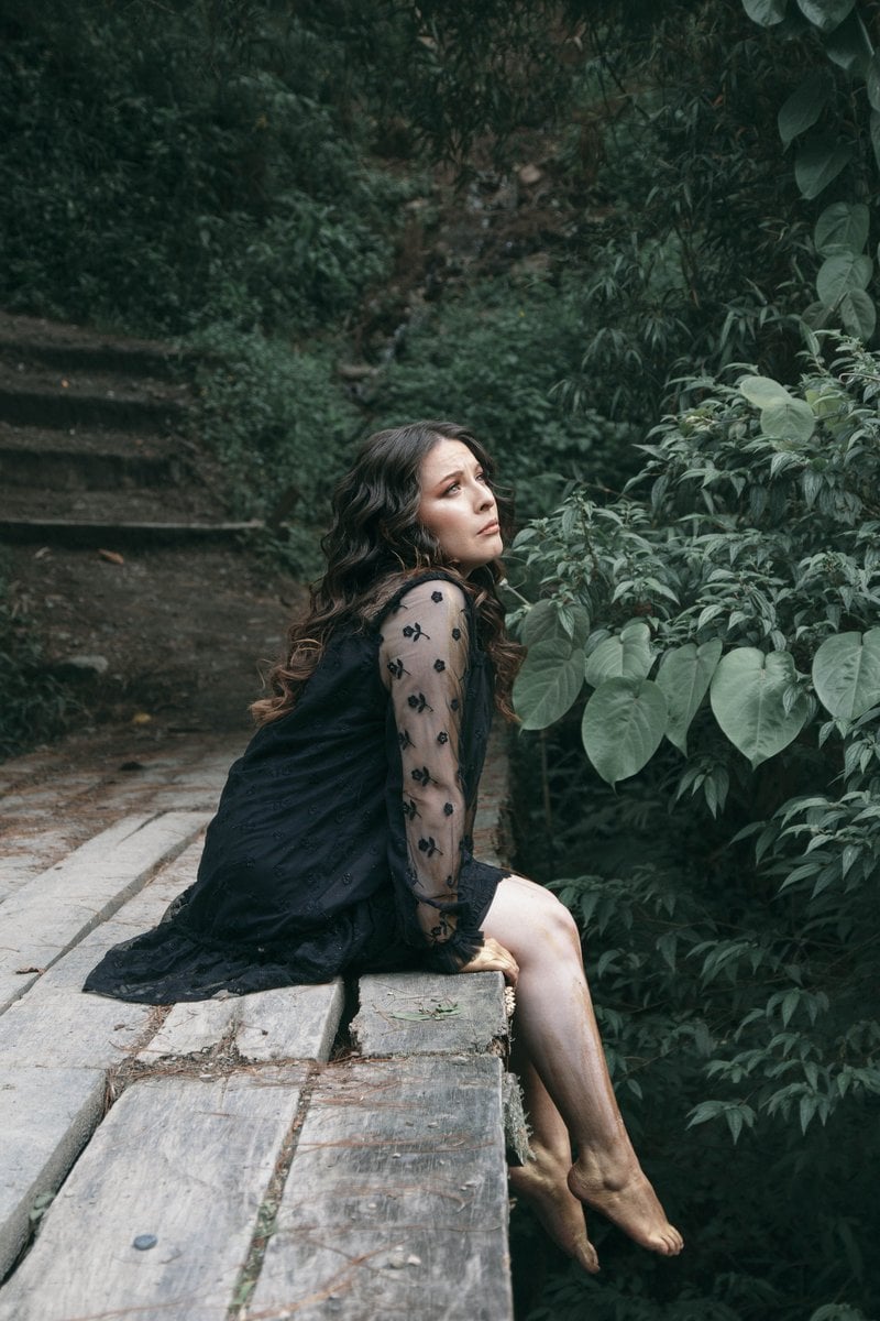 Sad Woman in Black Dress &middot; Free Stock Photo